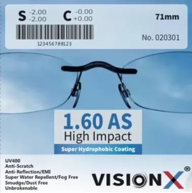 VisionX 1.60 AS High Impact SHMC
