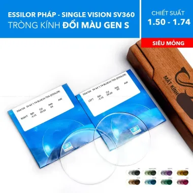 Tròng Kính Chống Ánh Sáng Xanh Eyezen Start Stock Essilor