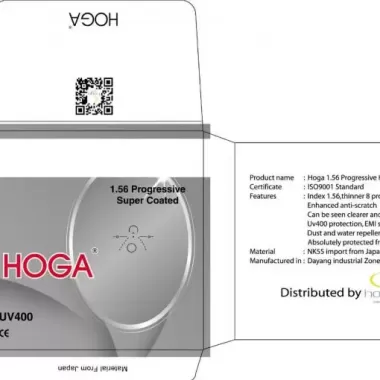 Tròng Kính HOGA 1.56 Progressive SHMC – Đa Tròng Cao Cấp, Chống Chói Siêu Mượt, Tầm Nhìn Rõ Mọi Khoảng Cách