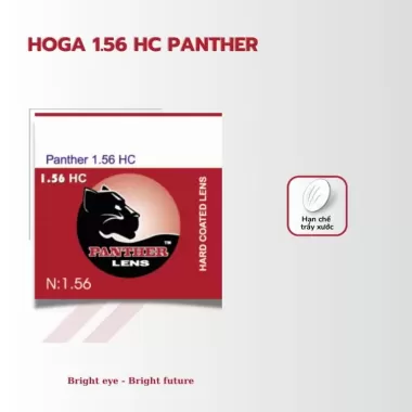 Tròng Kính 1.56 HOGA PANTHER – Trong Suốt, Chống UV, Giá Tốt Cho Học Sinh – Sinh Viên