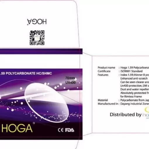 Tròng Kính HOGA 1.59 Polycarbonate HC – Siêu Bền, Chống Va Đập, Chống Trầy Hiệu Quả