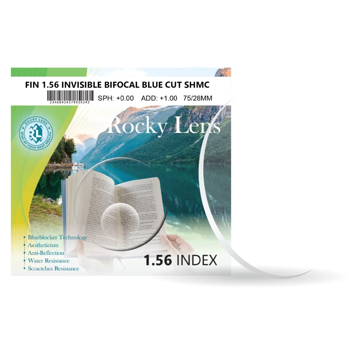 1.56 Invisible Hai Tròng Chống Ánh Sáng Xanh