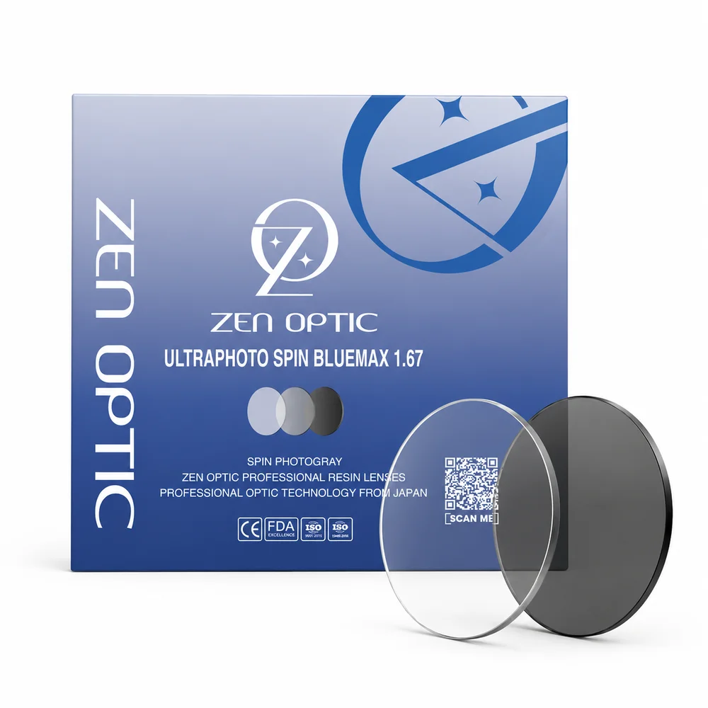 Tròng Kính Đổi Màu Zen Optic Ultraphoto Bluemax 1.67 – Chính Hãng