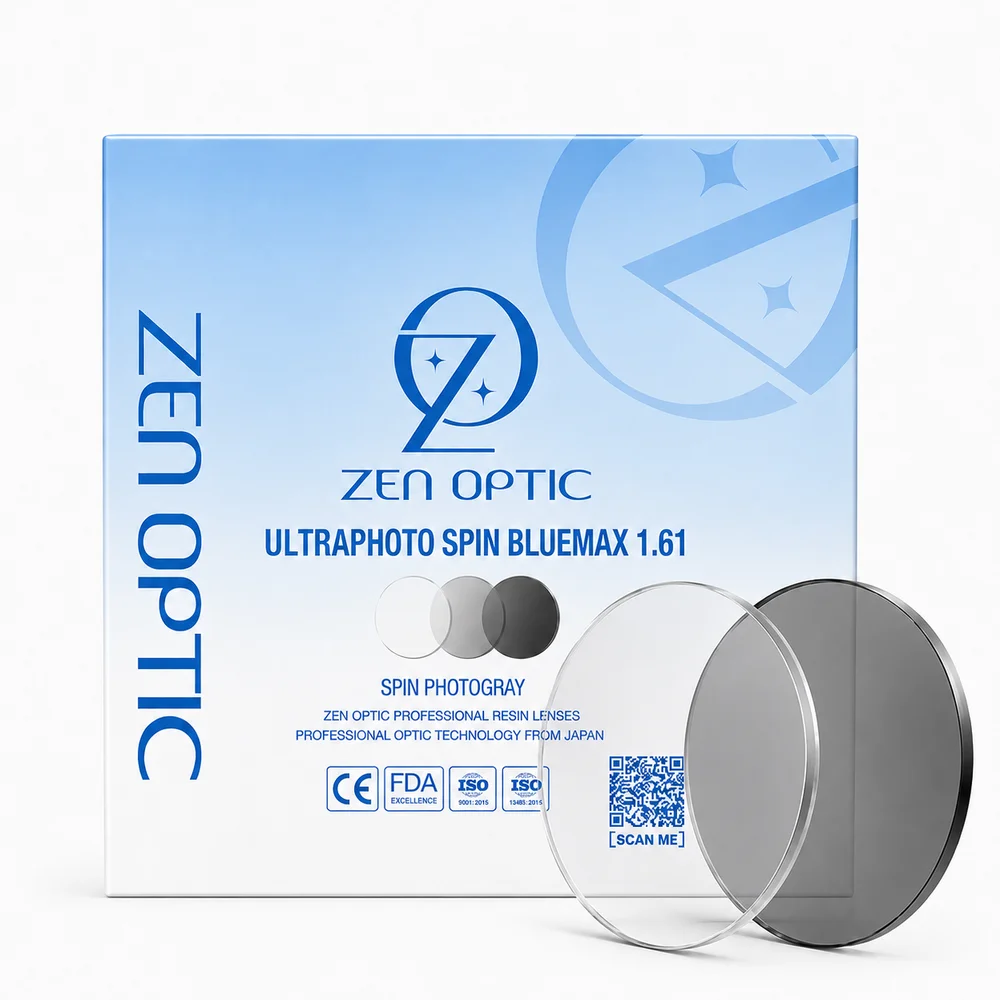 Tròng Kính Đổi Màu Zen Optic Ultraphoto Spin Bluemax 1.61 – Chính Hãng